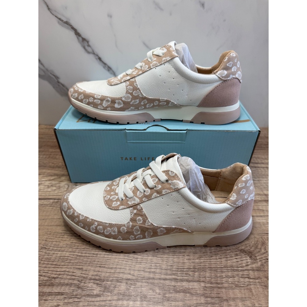 LifeStride Horizon Blush Multi Leopard Print Sneakers - Size 8.5M